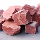 Кварцит Малиновий 80-200 мм для лазні та сауни 20 кг