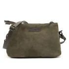 Сумка жіноча кросбоді через плече з натуральної замші повсякденна на три відділи середня Tavinchi CH-011T-Y Тауп