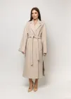 Жіноче утеплене довге пальто Каталея O`zona Milano 56 Молоко