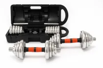 Гантели разборные 20кг (2шт по 10 кг) хромированные наборные гантели SP-Sport 8044-20