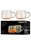Набір чашок Ardesto Golden Moon золотистий 350 мл 2 шт. (AR2635BGG)
