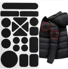 Набір фігурних наклейок / заплаток для ремонту одягу Nero комплект самоклеючих ремонтних латків/патчів для курток / штанів / кофт / сумок, чорний (110225696)