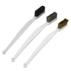 Набір щіток по металу 3 шт — дротяні з латуні, сталі, нейлону для ремонту