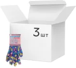 Упаковка рукавичок садових Добра господарочка з нітриловим покриттям L Фіолетові з принтом 3 пари (4820086523004)