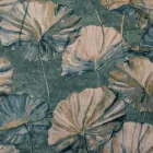 Вінілові шпалери на флізеліновій основі Grandeco Elementum EE2005 Зелений Листя