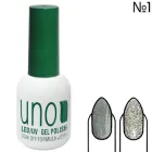 Кольоровий світловідбиваючий гель-лак Disco Gel для ідеального манікюру і педикюру soak off formula, 12 мл Срібло №01