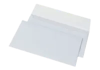 Конверти ДЛ з відривною стрічкою 80 г/м Білі 50 шт. 110 х 220 мм.