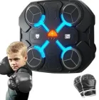 Боксерський тренажер із музикою, Bluetooth і RGB-підсвіткою, настінний, для тренувань та реакцій, чорний