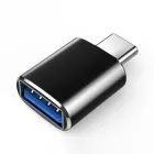 Адаптер перехідник OTG Type-C to USB-A Black