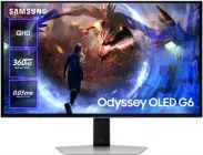 Монітор 27" Samsung Odyssey OLED G6 (LS27DG600SIXUA) -- OLED QHD / 0,03 мс (GtG) / 360Гц / DCI P3 99% / HDR10+ Gaming / FreeSync Premium Pro / Pivot / Black Equalizer