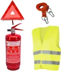 Набір технічної допомоги Poputchik з вогнегасником ОП-1 Аварійний ОП-1, знак, трос, жилет (33-018-IS)