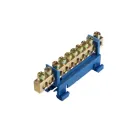 Шина нульова, 10 отворів, DIN рейка