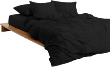 Комплект постільної білизни Mirson Сімейний 2x160х220 см 006 Black Soft Touch of Satin (2200011278735)