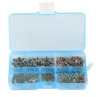 Гайки Оцинковані 250шт у Наборі M1.6, M2, M2.5, M3, M4 DIN 934 Spec (SP-0678250)