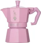 Гейзерна кавоварка Bialetti Moka Express на 3 чашки 130 мл рожева (8006363040457)