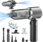 Пилосос 4 в 1 для комп’ютера та електроніки Kedifoai, бездротовий розпилювач стисненого повітря 20000Pa. (3 швидкості, 6000 мАг) для клавіатури, ПК, прибирання вдома, автомобіля