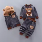 Дитячий теплий костюм «Bear cub» Темно-сірий 81–86 см