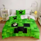 Полуторний комплект постільної білизни з мікросатину Minecraft 5