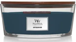 Ароматична свічка з ароматом білого кардамону та тютюнового листя Woodwick Ellipse Antiquarium 453 г