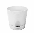 Горщик Фіалка 0,7 л із системою прикореневого поливу білий