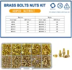 Термогайки та Гвинти М3мм Латунні Набір 420 шт для 3D Друку та Моделювання Spec (SP-16734420)