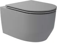 Унітаз підвісний DEVIT Art 3.0 3030140G безобідковий Vortex Flush із сидінням Soft Close дюропласт сірий