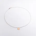 Кольє Монетка в червоному золоті (можливе гравіювання) кол01737 Онікс 45