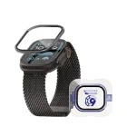 Захисне скло Blueo Sapphire Titanium Alloy Apple Watch Ultra 1/2/3 49 mm Glass Kit Black Titanium (PB4-49BLKT)
