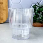 Горщик для орхідей прозорий з дренажем 1 л 13×15 см Стелла Алеана