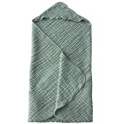 Дитячий рушник з капюшоном Lovely Svi органічна бавовна ( муслін) – 6-шарів, м'який, дихаючий, гіпоалергенний - 80 x 80 см від 0 до 2 років Зелений