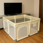 Манеж Дитячий ігровий 120х120 Сухий басейн Бежевий (MG09)