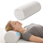 Подушка ортопедична валик IDEIA ErgoRoll 40х15х15 см з ефектом пам'яті для підтримки шиї спини або ніг з наволочкою (4820227288663)