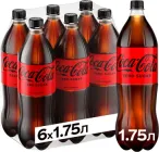Упаковка безалкогольного напою Coca-Cola Zero 1.75 л х 6 шт (5449000080806)