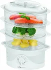 Пароварка Clatronic DG 3665 800Вт 3 яруси Білий DG-3665