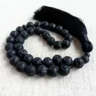 Чотки чорні вулканічна Лава 33 намистини d 10мм