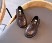 Дитячі туфлі лофери для хлопчика Fashion 26р Коричневі TY134