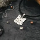 Підвіска срібна "Котик з характером" (2117)