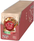 Упаковка вологого корму для собак Purina One Mini/Small Active шматочки в соусі з яловичиною, картоплею та морквою 26 шт по 85 г (8445290298270)