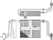Випарювач кондиціонера MAHLE (AE 107 000P)
