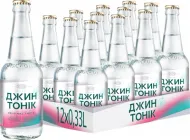 Упаковка слабоалкогольного напою Оболонь Джин Тонік 8% об. 0.33 л х 12 шт. (4820029431083/4820000197410)