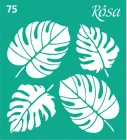 Трафарет багаторазовий самоклеючий Rosa № 75 Квіти 9 х 10 см (3625180)