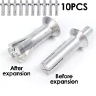 Розпірні Заклепки d6.4мм;L30мм/10шт Потайні Алюмінієві Забивні SPEC (URZ-6.4x30-AL)