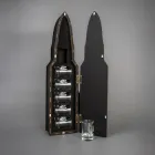 Набір стопок VSKLO "Куля" 6 шт ручна робота з гербами 50 мл