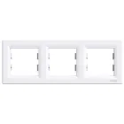 Рамка 3-постова Schneider Electric Asfora горизонтальна біла