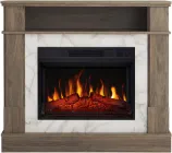 Камінокомплект ArtiFlame For Living з ефектом полум'я, обігрівом та звуком горіння вогню Дуб сірий