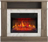 Камінокомплект ArtiFlame For Living з 3D ефектом полум'я, обігрівом і звуком горіння вогню Дуб сірий