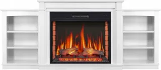 Камінокомплект ArtiFlame Vogue з 3D ефектом полум'я, обігрівом та звуком горіння вогню Білий