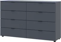Комод Doros Рон 8 130х38х81 см 8 шухляд Графіт (41516173)