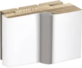 Коробка дверного пройому комплект MS Doors Eko МДФ Телескоп 80/34/2070 Арктик із ущільнювачем (152385)