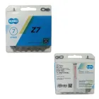 Ланцюг для велосипеду 7 116 лан. замок КМС Z-7 gray/brown (6/7/8 шв)